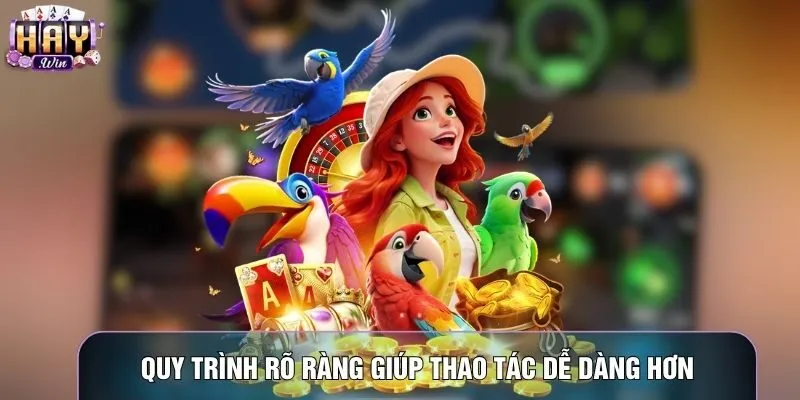 Quy trình rõ ràng giúp thao tác dễ dàng hơn